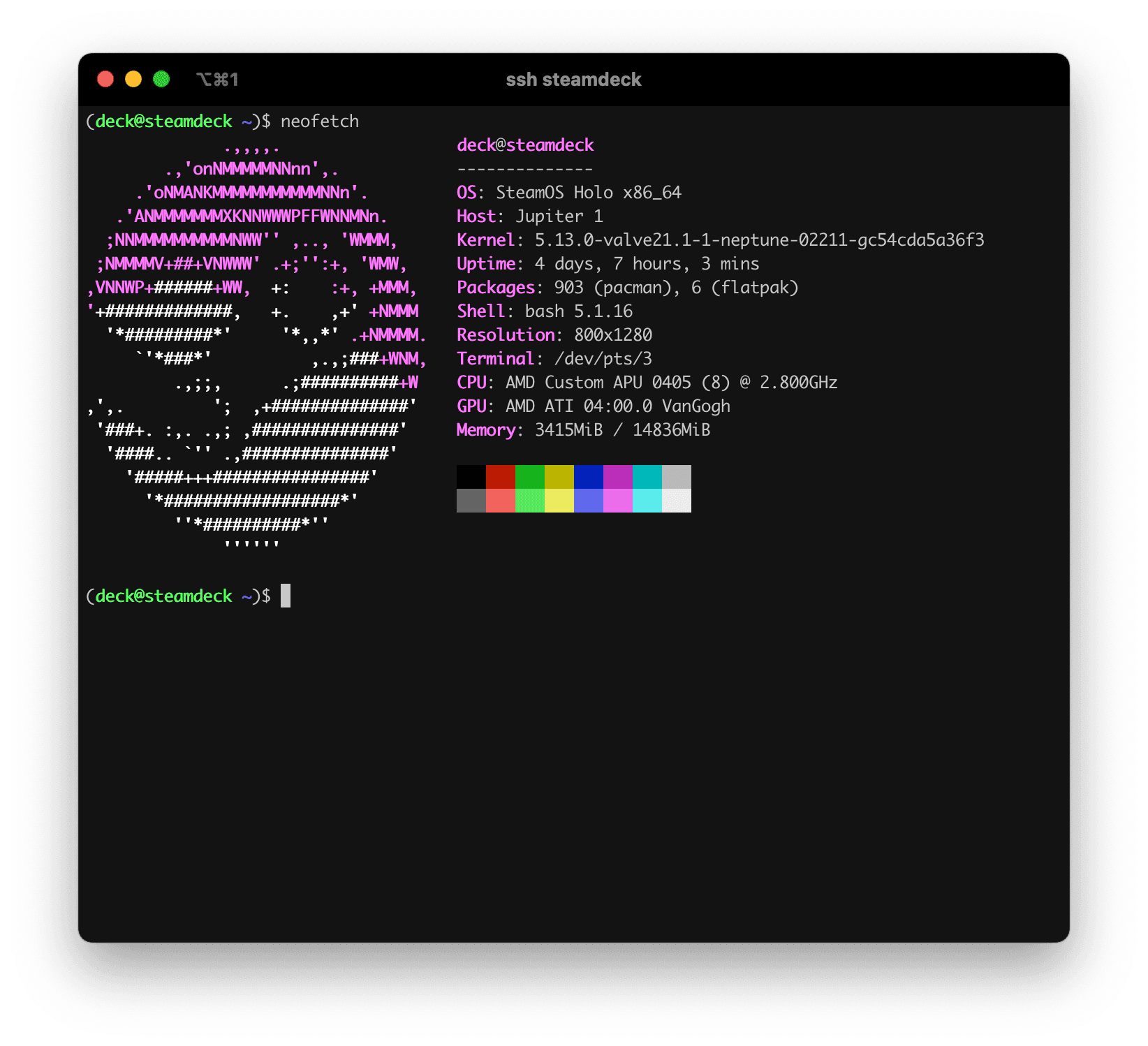 Steamdeck ssh docker